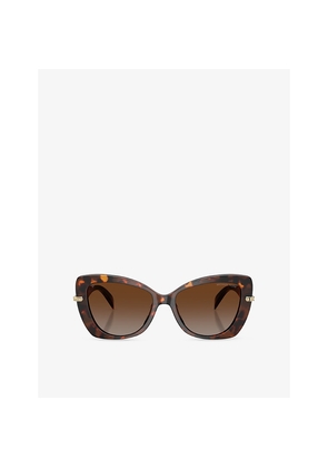 Womens Michael Kors Mk2258U Atlanta Butterfly-Frame Tortoiseshell Acetate Sunglasses