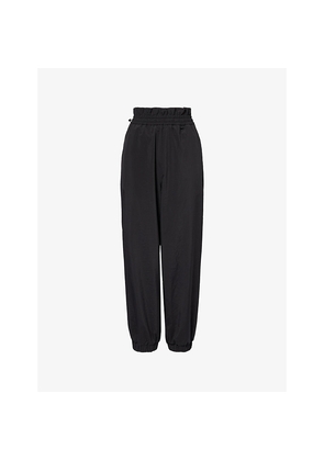 Womens Moncler Brand-Patch Woven Jogging Bottoms