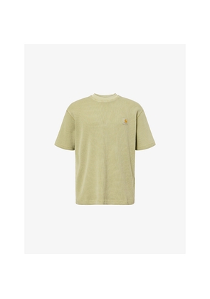 Mens Carhartt WIP Nelson Waffle-Knit Cotton T-Shirt