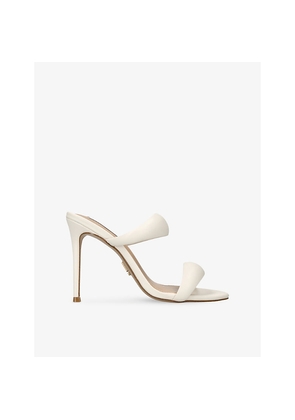 Womens Steve Madden Saturn Heeled Faux-Leather Sandals