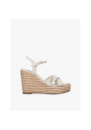 Womens Steve Madden Cylo Leather Wedge Sandals