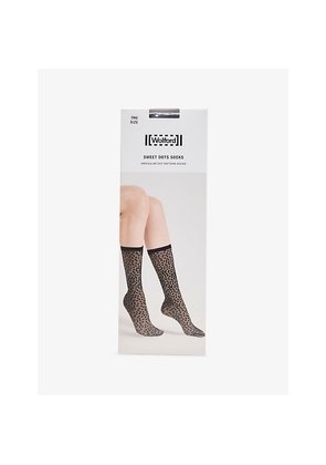 Womens Wolford Italia S.R.L. Sweet Dots Matt Knit Socks