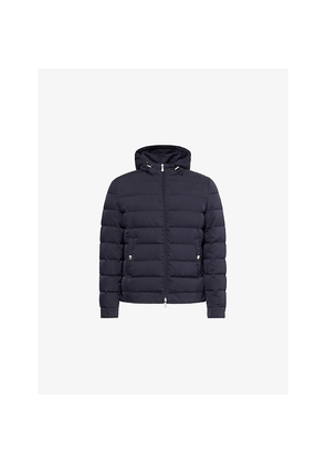 Mens Eleventy Quilted Silk-Down Puffer Jacket