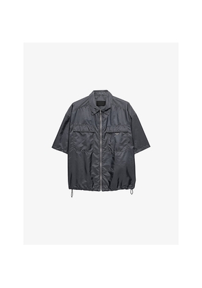 Mens Prada Short-Sleeve Light Re-Nylon Shirt