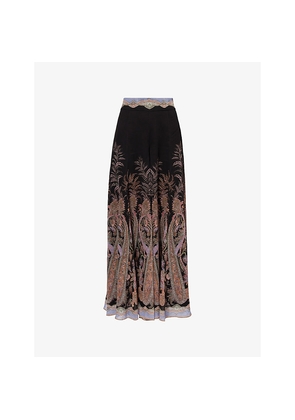 Womens Zimmermann Alchemy Floral-Print Woven Culottes