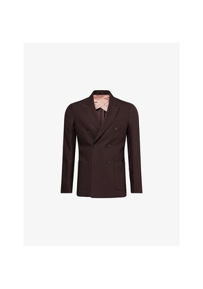 Mens Paul Smith Double-Breasted Linen Blazer