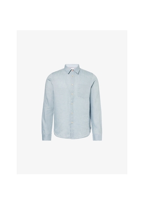 Mens PS by Paul Smith Long-Sleeve Linen Tailored Shirt
