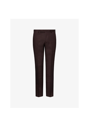 Mens Paul Smith Slim-Leg Linen Trousers
