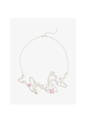 Womens Steff Eleoff Midnight Drive 925 Sterling Silver Pendant Necklace