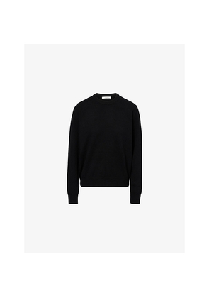 Womens Entire Studios Relaxed-Fit Round-Neck Wool-Blend Jumper
