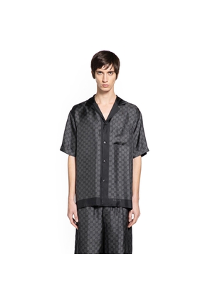 GG Silk Twill Bowling Shirt