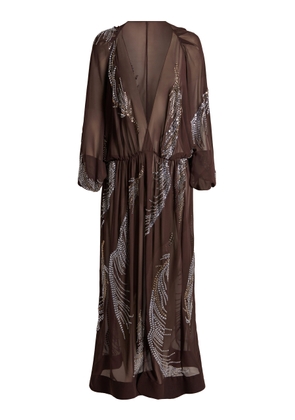 16Arlington Silas Embellished Georgette Midi Dress - Moda Operandi