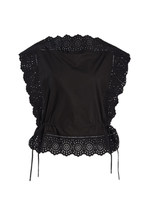 By Malene Birger Gerda Eyelet Cotton Top - Moda Operandi