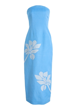Significant Other Tammy Strapless Linen-Blend Midi Dress - Moda Operandi