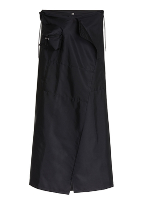 Prada Draped Gabardine Raincoat - Moda Operandi