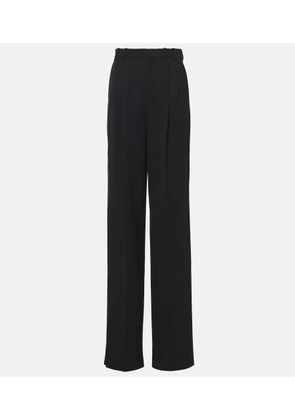 Saint Laurent High-rise wool wide-leg pants