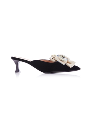 Tabitha Simmons for Brock Collection Two Tone Embellished Mules - Moda Operandi