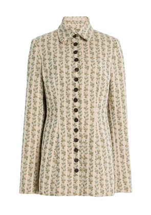 Rosie Assoulin Row; Row; Row Your Buttons Cotton Blazer - Moda Operandi
