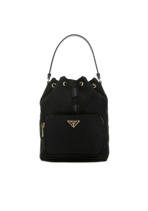 Prada Black Re-Nylon Duet Bucket Bag