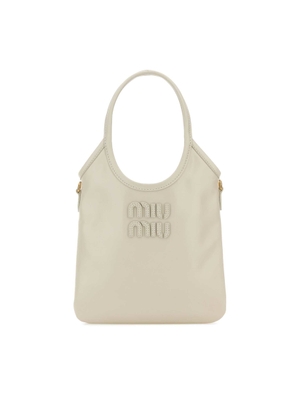 Miu Miu White Leather Ivy Handbag