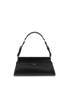 Prada Black Leather Medium Prada Enchaînee Shoulder Bag