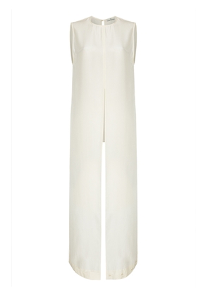 Di Stavnitser Aida Draped Silk Top - Moda Operandi