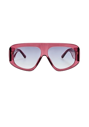 THE ATTICO Milano Sunglasses in Smoke  Silver  & Grey Gradient - Pink. Size all.