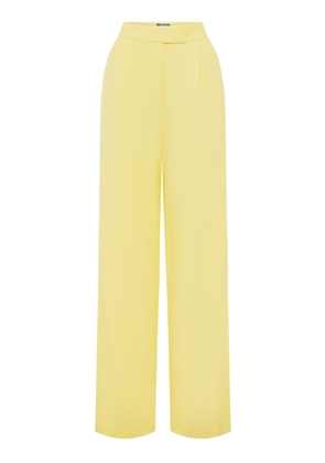 Leo Lin Elisha Tailored Wool-Blend Wide-Leg Pants - Moda Operandi