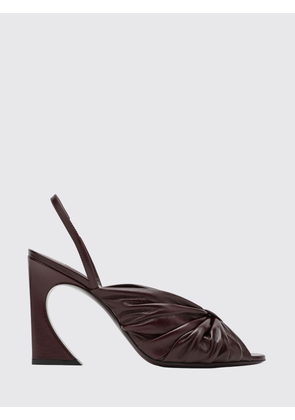 Heeled Sandal FENDI Woman color Plum