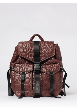 Backpack GANNI Woman color Brown