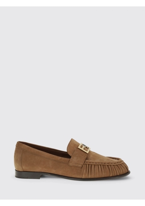 Loafer FENDI Woman color Leather