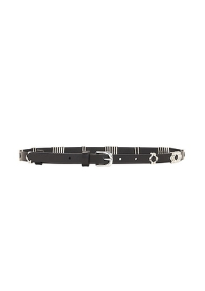 Isabel Marant Odena Belt in Black & Silver - Black. Size 80 (also in ).
