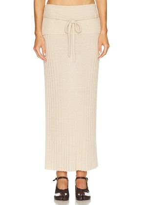 Guest In Residence Lia Skirt in Sandstone - Brown. Size S (also in L, M, XS).