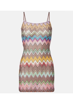 Missoni Zigzag lame minidress