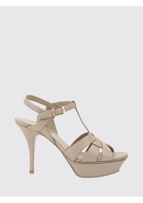 Heeled Sandal SAINT LAURENT Woman color Brown