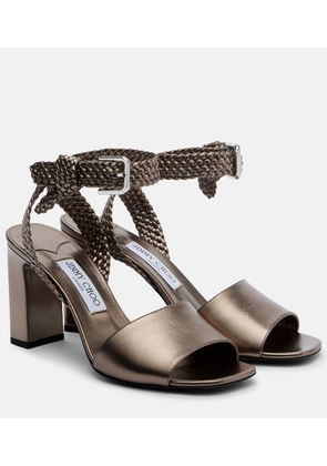 Jimmy Choo Rori metallic leather sandals