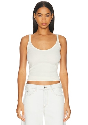 GRLFRND U-neck Tank in Bone - White. Size XXS (also in L, M, S, XL, XS).