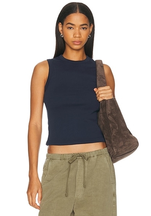 GRLFRND Muscle Tank in Navy - Navy. Size XXS (also in L, M, S, XL, XS).