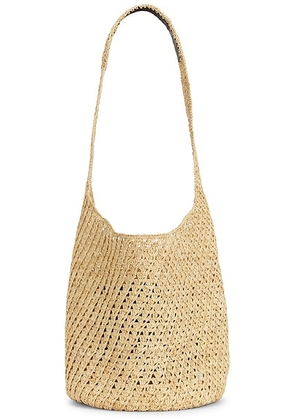 Helen Kaminski Lani Raffia Crochet Sac Bag in Natural - Beige. Size all.
