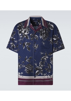 Dolce&Gabbana Printed silk bowling shirt