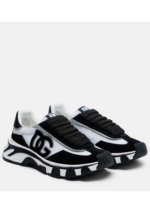 Dolce&Gabbana DG Country Road suede-trimmed sneakers