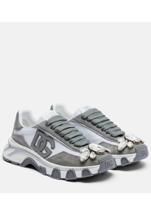 Dolce&Gabbana DG Country Road suede-trimmed sneakers