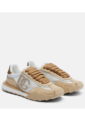 Dolce&Gabbana DG Athletic suede-trimmed sneakers