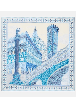 Ferragamo Printed silk scarf