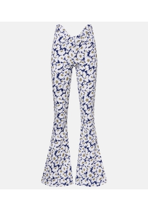 Jean Paul Gaultier Floral flared jeans