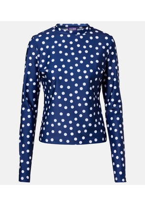 Jean Paul Gaultier Polka-dot jersey top