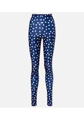 Jean Paul Gaultier Polka-dot jersey leggings