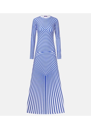 Jean Paul Gaultier Printed jersey maxi dress