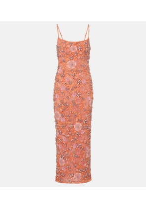 Rachel Gilbert Francesca embellished floral gown