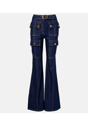 Zimmermann Luna belted flared jeans